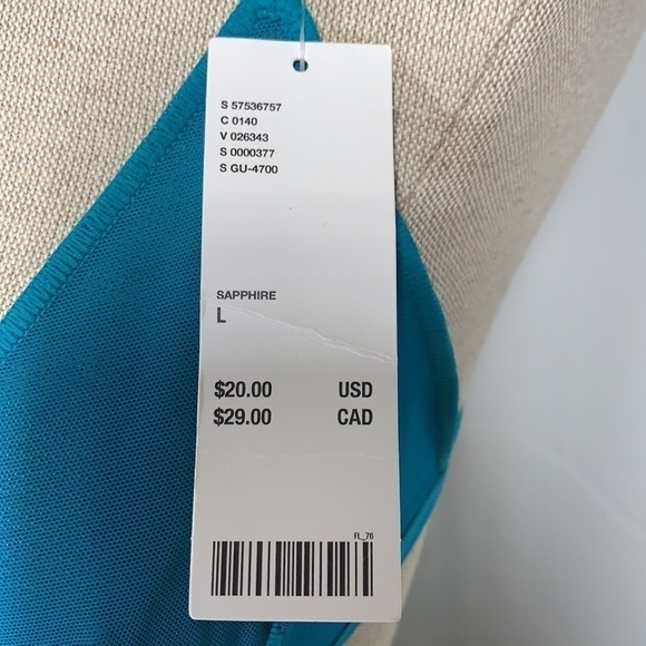 Urban Outfitters Out From Under Semi Sheer Bralette - Sapphire Blue, Size L - Picture 3 of 12